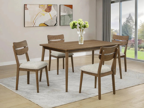 Mills Brown 5 Piece Dining Set - WCC Furniture & Mattress Center Lafayette & Lake Charles