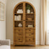 Mitchell Smooth Pecan Display Cabinet - WCC Furniture & Mattress Center Lafayette & Lake Charles
