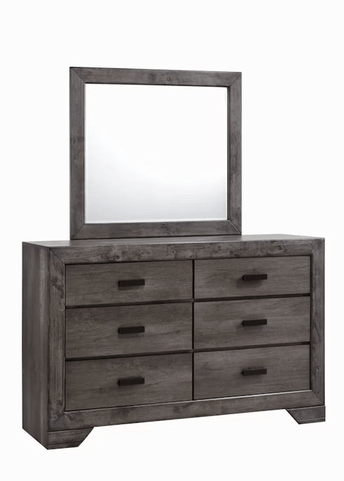 Nathan Grey Dresser & Mirror - WCC Furniture & Mattress Center Lafayette & Lake Charles