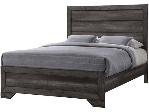 Nathan Grey Panel Bed - WCC Furniture & Mattress Center Lafayette & Lake Charles