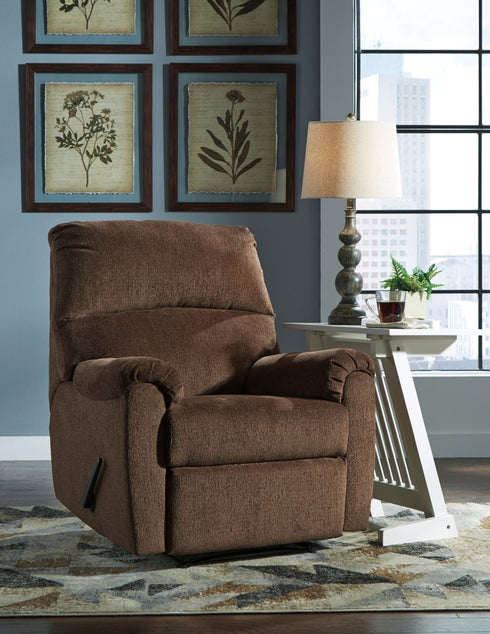 Nerviano Chocolate Zero Wall Recliner - WCC Furniture & Mattress Center Lafayette & Lake Charles
