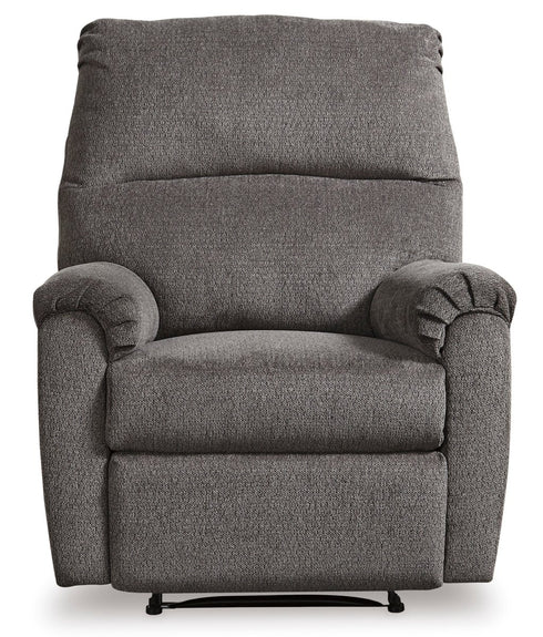Nerviano Gray Zero Wall Recliner - WCC Furniture & Mattress Center Lafayette & Lake Charles