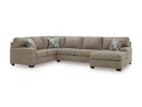 Newellen Hemp RAF Chaise Sectional - WCC Furniture & Mattress Center Lafayette & Lake Charles