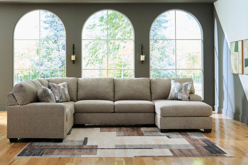 Newellen Hemp RAF Chaise Sectional - WCC Furniture & Mattress Center Lafayette & Lake Charles