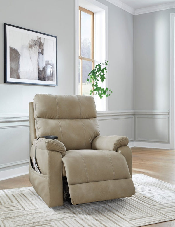 Next - Gen Durapella Sand Power Lift Recliner - WCC Furniture & Mattress Center Lafayette & Lake Charles