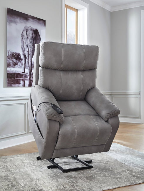 Next - Gen Durapella Slate Power Lift Recliner - WCC Furniture & Mattress Center Lafayette & Lake Charles