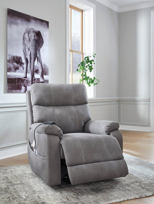 Next - Gen Durapella Slate Power Lift Recliner - WCC Furniture & Mattress Center Lafayette & Lake Charles