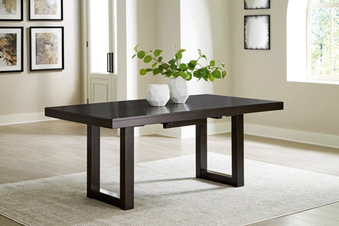 Neymorton Dark Grayish Brown 7 Piece Dining Set - WCC Furniture & Mattress Center Lafayette & Lake Charles