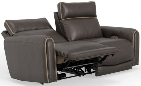 Nico Walnut Power Reclining Loveseat - WCC Furniture & Mattress Center Lafayette & Lake Charles