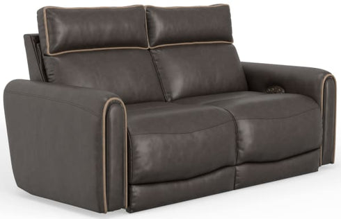 Nico Walnut Power Reclining Loveseat - WCC Furniture & Mattress Center Lafayette & Lake Charles