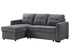 Noah Flippable Convertible Storage Gray Sofa Sleeper - WCC Furniture & Mattress Center Lafayette & Lake Charles