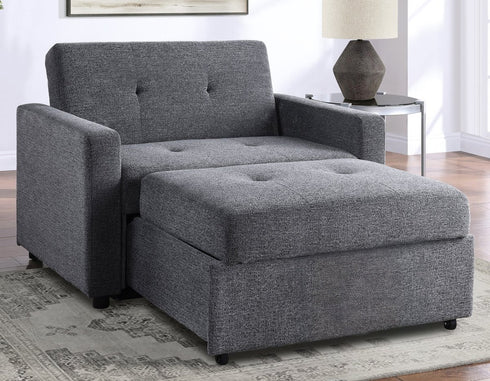 Noah Grey Chair w/Twin Sleeper - WCC Furniture & Mattress Center Lafayette & Lake Charles