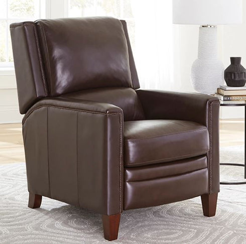 Noble Espresso Manual Pushback Recliner - WCC Furniture & Mattress Center Lafayette & Lake Charles