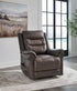 Oatman Umber Power Lift Recliner - WCC Furniture & Mattress Center Lafayette & Lake Charles