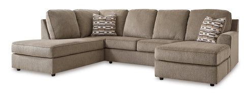 O'Phannon Briar LAF Double Chaise Sectional - WCC Furniture & Mattress Center Lafayette & Lake Charles