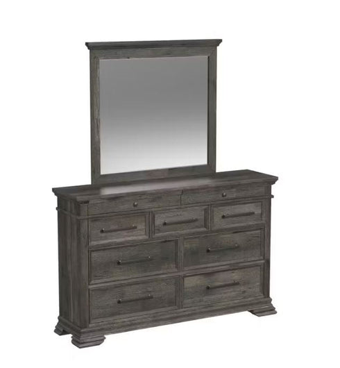 Park Ridge Charcoal Dresser & Mirror - WCC Furniture & Mattress Center Lafayette & Lake Charles