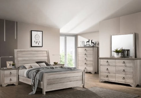 Patterson King Bed, Dresser & Mirorr - WCC Furniture & Mattress Center Lafayette & Lake Charles