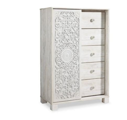 Paxberry Whitewash Dressing Chest - WCC Furniture & Mattress Center Lafayette & Lake Charles