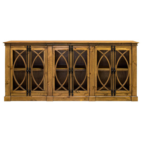Pescara 6 Door Wheat Console - WCC Furniture & Mattress Center Lafayette & Lake Charles