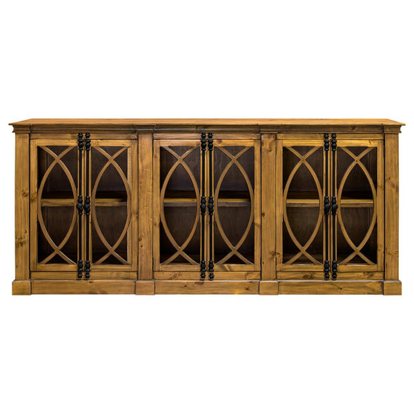 Pescara 6 Door Wheat Console - WCC Furniture & Mattress Center Lafayette & Lake Charles