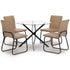 Pharwynn Black/Toast 5 Piece Dining Set - WCC Furniture & Mattress Center Lafayette & Lake Charles