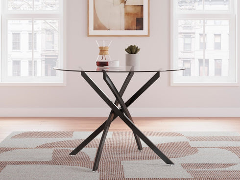 Pharwynn Black/Toast 5 Piece Dining Set - WCC Furniture & Mattress Center Lafayette & Lake Charles