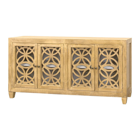 Phoenix Cream 4 Door Cabinet - WCC Furniture & Mattress Center Lafayette & Lake Charles
