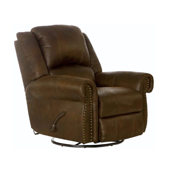 Pickett Walnut Swivel Glider Recliner