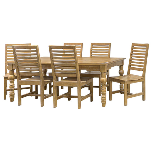 Hartley Light Barnwood 7 Piece Dining Set