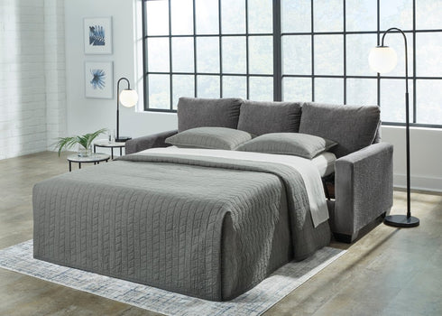 Rannis Pewter Queen Sofa Sleeper - WCC Furniture & Mattress Center Lafayette & Lake Charles