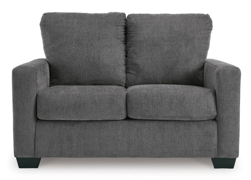 Rannis Pewter Twin Loveseat Sleeper - WCC Furniture & Mattress Center Lafayette & Lake Charles