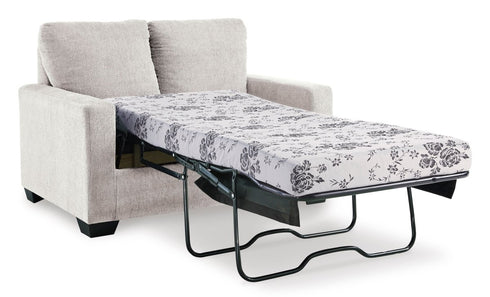 Rannis Snow Twin Loveseat Sleeper - WCC Furniture & Mattress Center Lafayette & Lake Charles