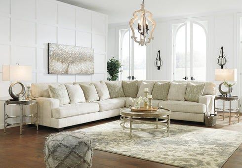 Rawcliffe Parchment 3 Piece Sectional - WCC Furniture & Mattress Center Lafayette & Lake Charles