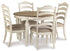 Realyn Chipped White 5 Piece Dining Set - WCC Furniture & Mattress Center Lafayette & Lake Charles