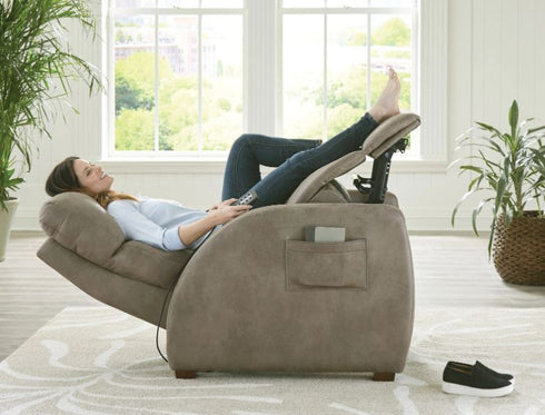 Relaxer Bark Power Recliner w/ Heat, Massage & Zero Gravity - WCC Furniture & Mattress Center Lafayette & Lake Charles