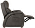 Reliever Gunmetal Power Lay Flat Recliner with Massage and Zero G Recline - WCC Furniture & Mattress Center Lafayette & Lake Charles