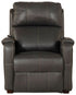Reliever Gunmetal Power Lay Flat Recliner with Massage and Zero G Recline - WCC Furniture & Mattress Center Lafayette & Lake Charles