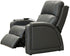 Reliever Gunmetal Power Lay Flat Recliner with Massage and Zero G Recline - WCC Furniture & Mattress Center Lafayette & Lake Charles
