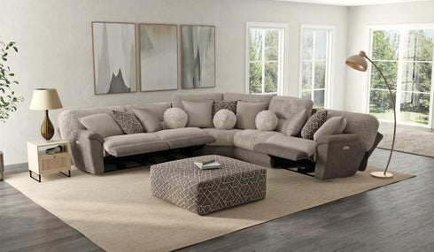 Rendezvous Umber Power Reclining Sectional - WCC Furniture & Mattress Center Lafayette & Lake Charles