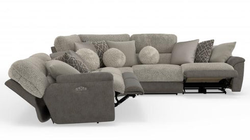 Rendezvous Umber Power Reclining Sectional - WCC Furniture & Mattress Center Lafayette & Lake Charles