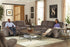 Reyes Graphite Reclining Loveseat with Console - WCC Furniture & Mattress Center Lafayette & Lake Charles