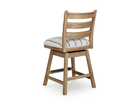 Ridgester Light Brown 7 Piece Counter Height Dining Set - WCC Furniture & Mattress Center Lafayette & Lake Charles