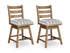 Ridgester Light Brown 7 Piece Counter Height Dining Set - WCC Furniture & Mattress Center Lafayette & Lake Charles