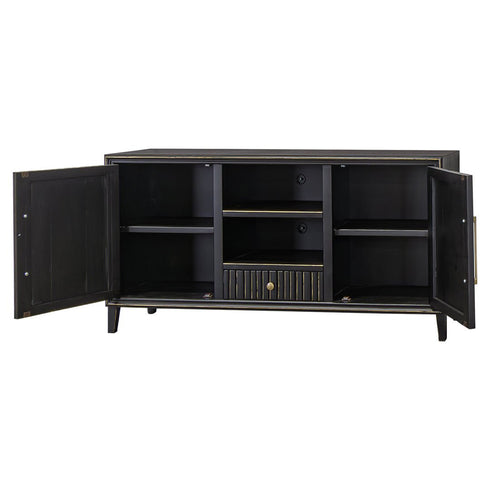Riley 65" Golden Black TV Stand Console - WCC Furniture & Mattress Center Lafayette & Lake Charles