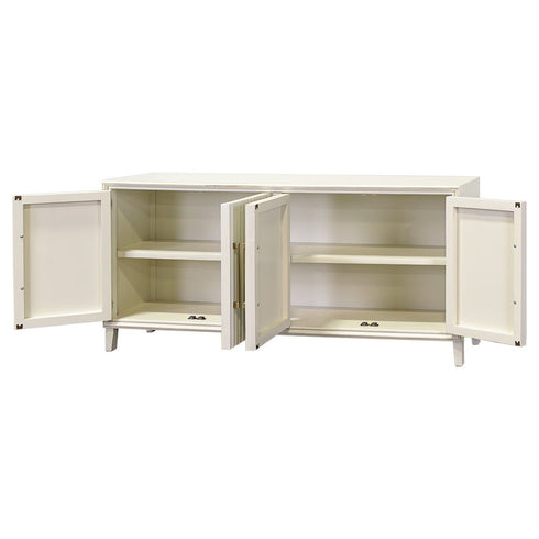 Riley 72" Golden White Console Cabinet - WCC Furniture & Mattress Center Lafayette & Lake Charles
