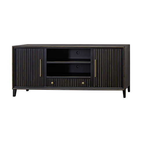 Riley 75" Golden Black TV Stand Console - WCC Furniture & Mattress Center Lafayette & Lake Charles