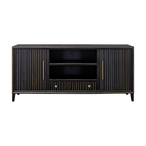 Riley 75" Golden Black TV Stand Console - WCC Furniture & Mattress Center Lafayette & Lake Charles