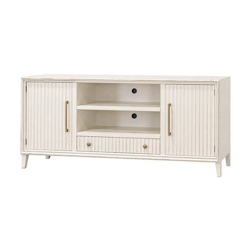 Riley 75" Golden White TV Stand Console - WCC Furniture & Mattress Center Lafayette & Lake Charles