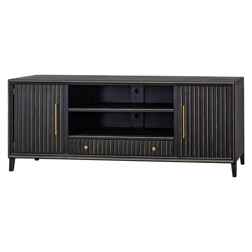 Riley 85" Golden Black TV Stand Console - WCC Furniture & Mattress Center Lafayette & Lake Charles