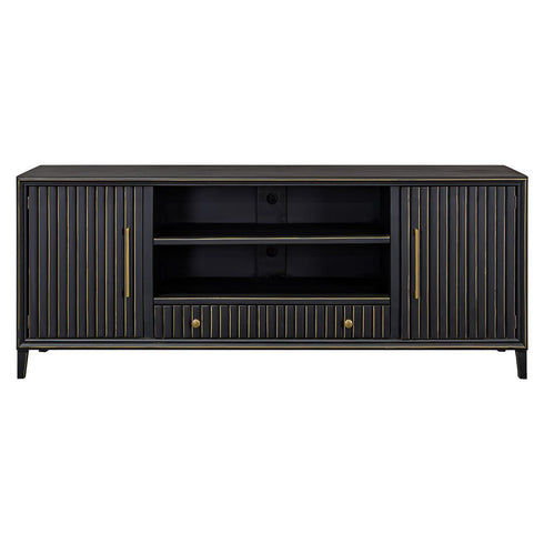 Riley 85" Golden Black TV Stand Console - WCC Furniture & Mattress Center Lafayette & Lake Charles